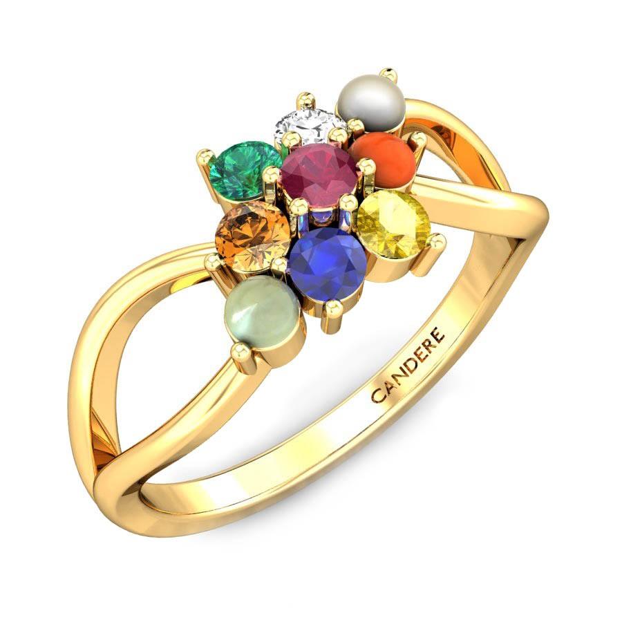 Buy unique navratna jewels online Kalyan Jewellers