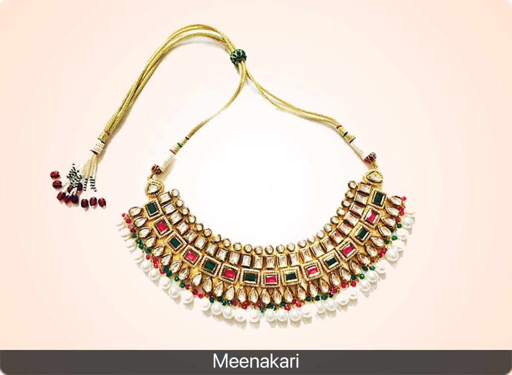 antique jewellery designs Meenakari