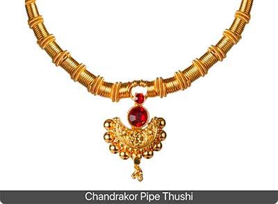 maharashtrian bride Chandrakor Pipe Thushi