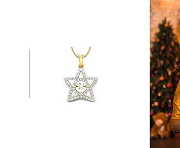 Festive gift gold pendants