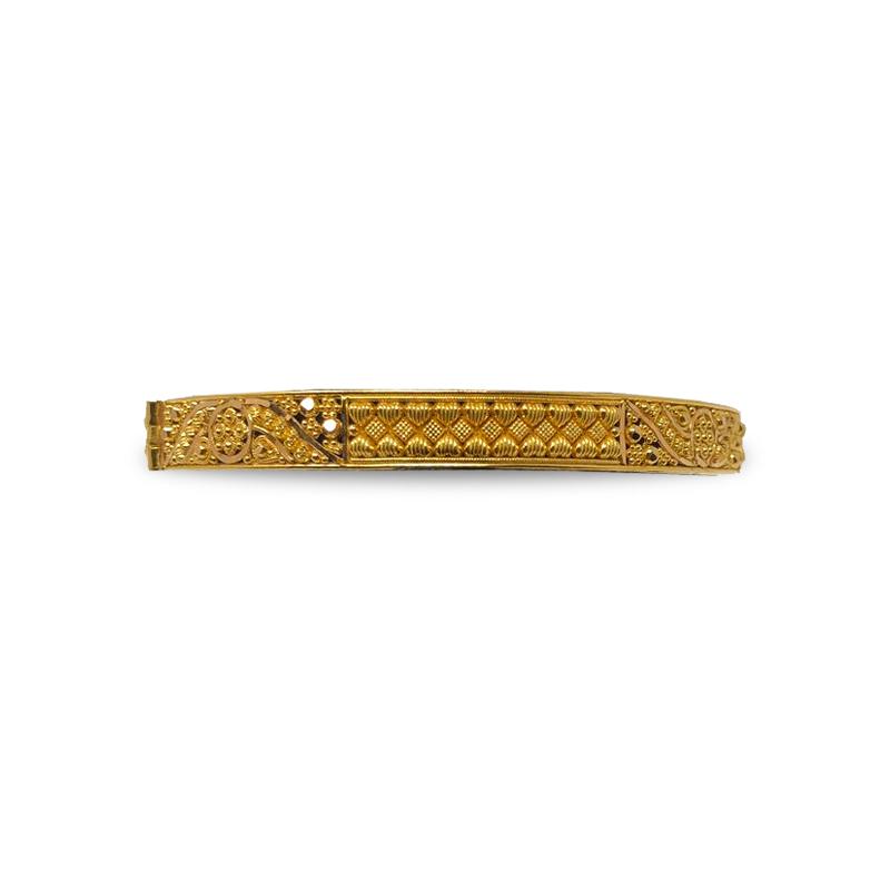 22k Plain Gold Bracelet JGS-2207-06430 – Jewelegance