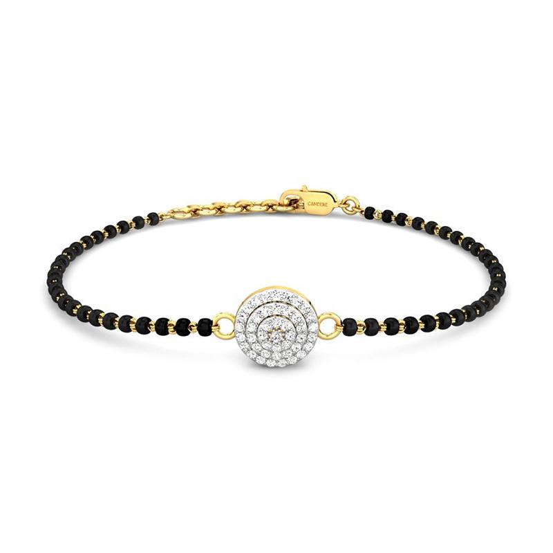 Trendy Gold Diamond Mangalsutra Bracelet Designs Kalyan Jewellers