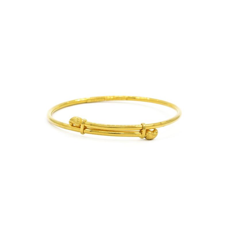 Ethlyn 2pcs/lot Children Jewelry Dubai Gold Color Bangle Bracelet For Kids  Baby Birthday Gift My428 - Bangles - AliExpress