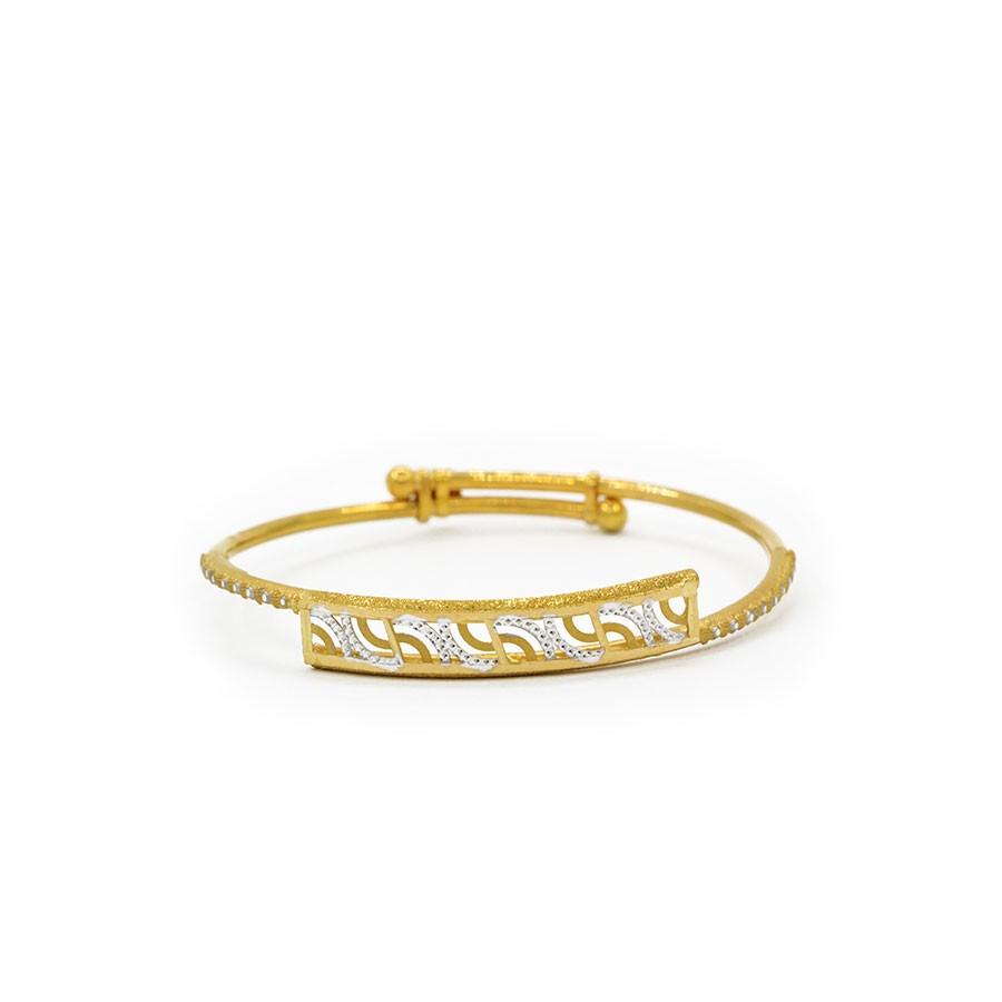 Kids Dainty Triple Gold Bead Bracelet – Baby Gold