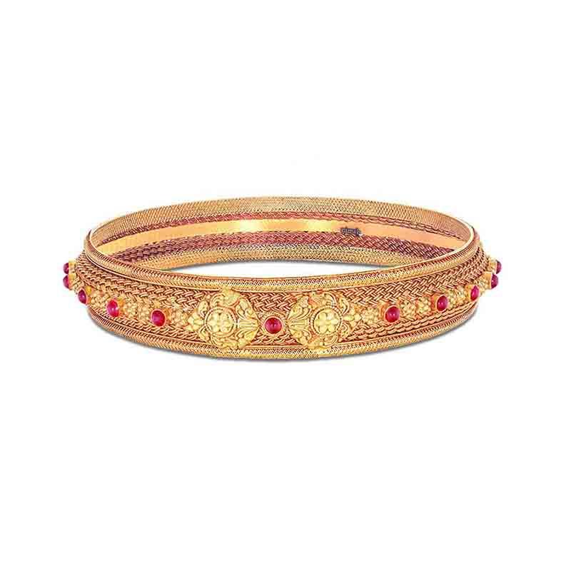 Red stone bangles