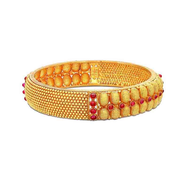 Red stone bangles