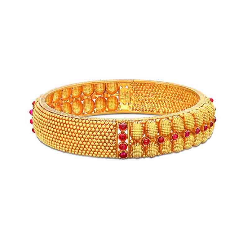 Red Stone Bangles