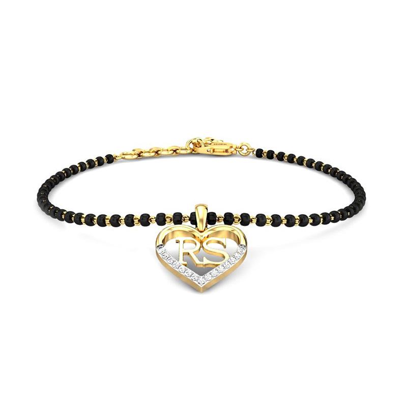 Trendy Gold Diamond Mangalsutra Bracelet Designs Kalyan Jewellers