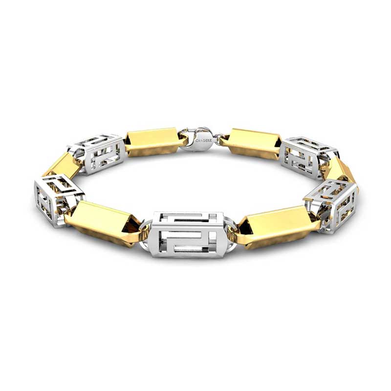 ATTRACTIVE LATEST DESIGN GOLD PLATED BRACELET FOR MEN AND BOY