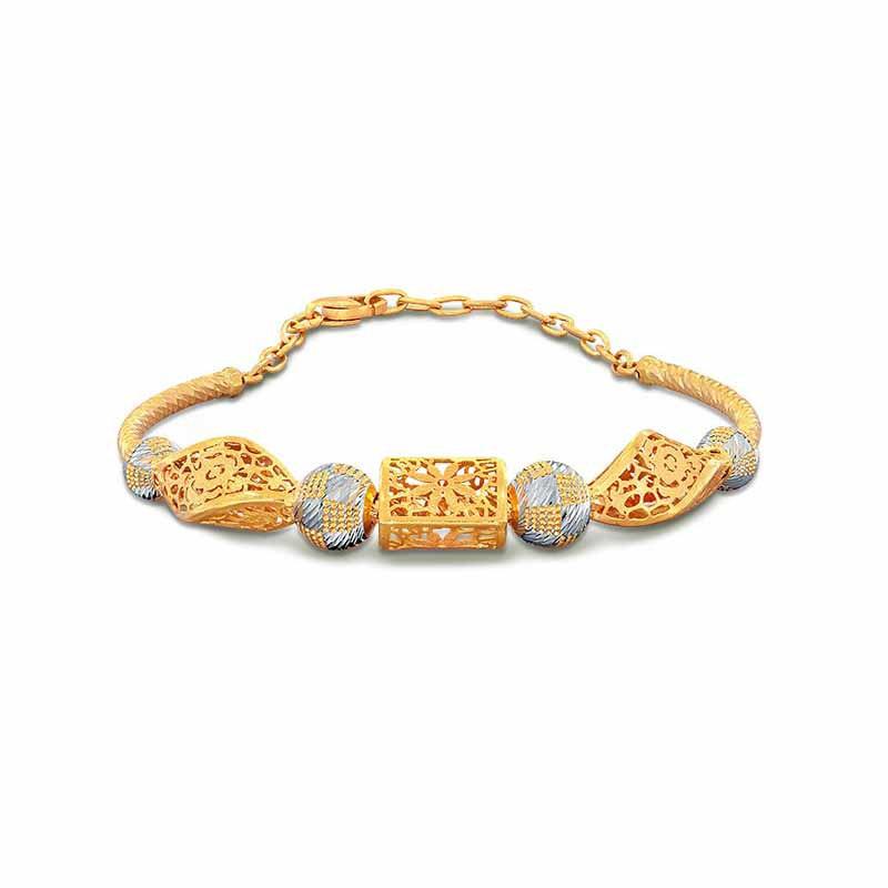 22K Hallmark | Latest Light Weight Gold Bracelets designs with Price | Gold  Bridal Mantasha Designs | Gold bracelet, Bracelet designs, Gold bride  jewelry