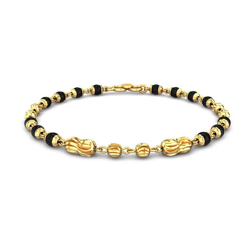 Gold Crush Bracelet Small Beads  taudrey