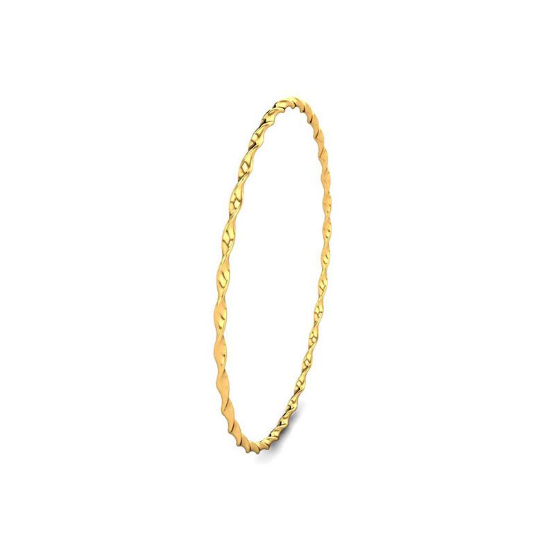 Plain gold bangles