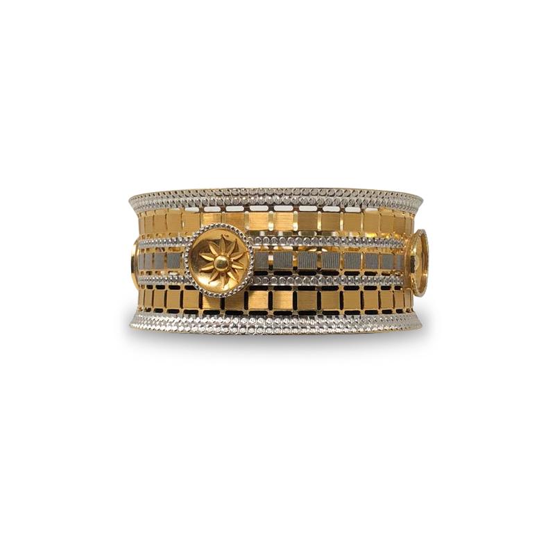 Net Glass Chur Goldplated Bangles