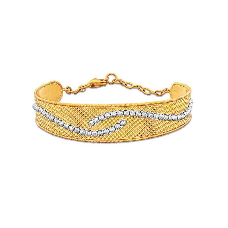 22k Modern Traditional Gold Mangalsutra Bracelet, 10-19 Gm