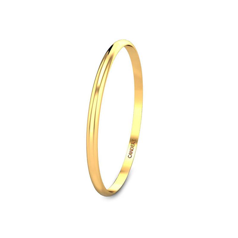 Plain Gold Bangle  Lagu Bandhu