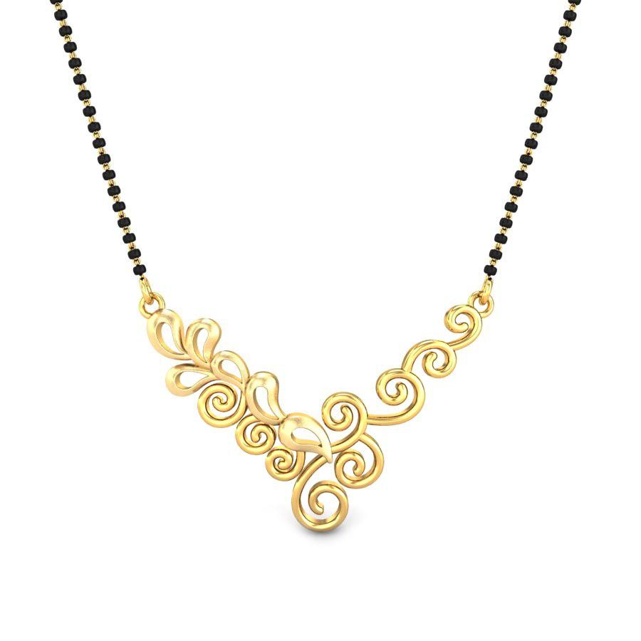 Gold mangalsutra by kalyan jewellers shop