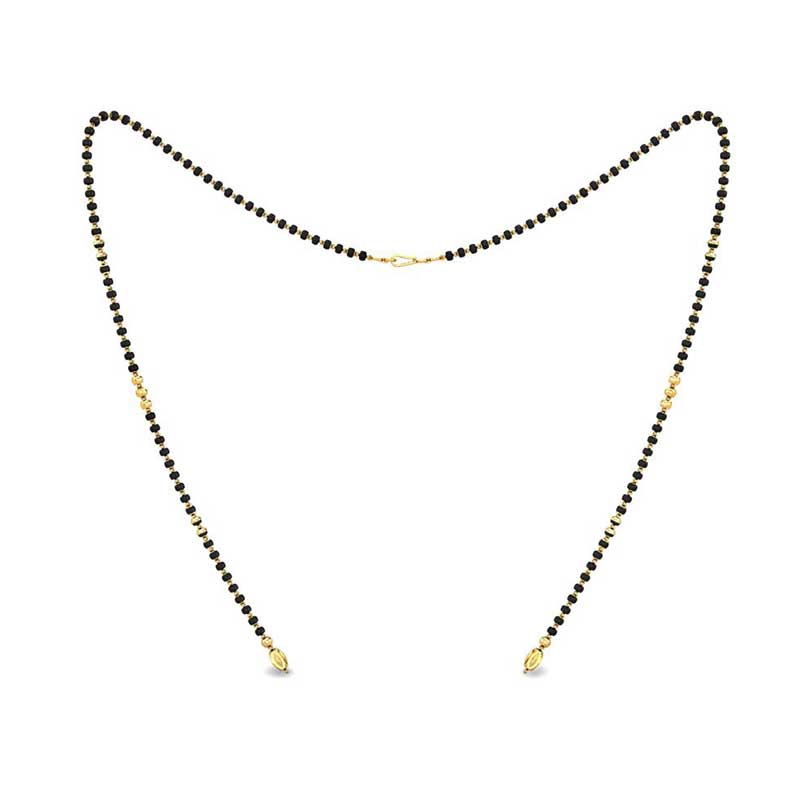 Simple black beads chain designs on sale
