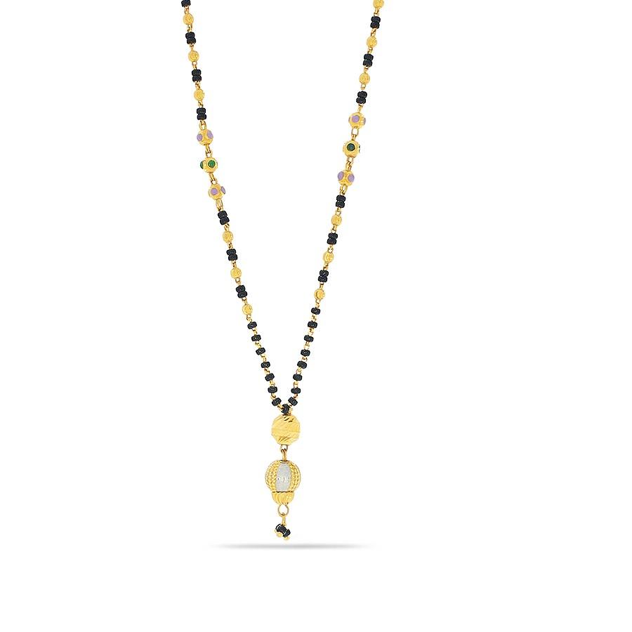 Shop Latest Black Beads Gold Chain Designs Online Kalyan