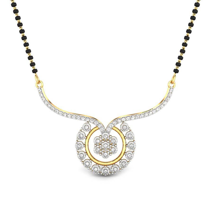 Diamond pendant store for mangalsutra