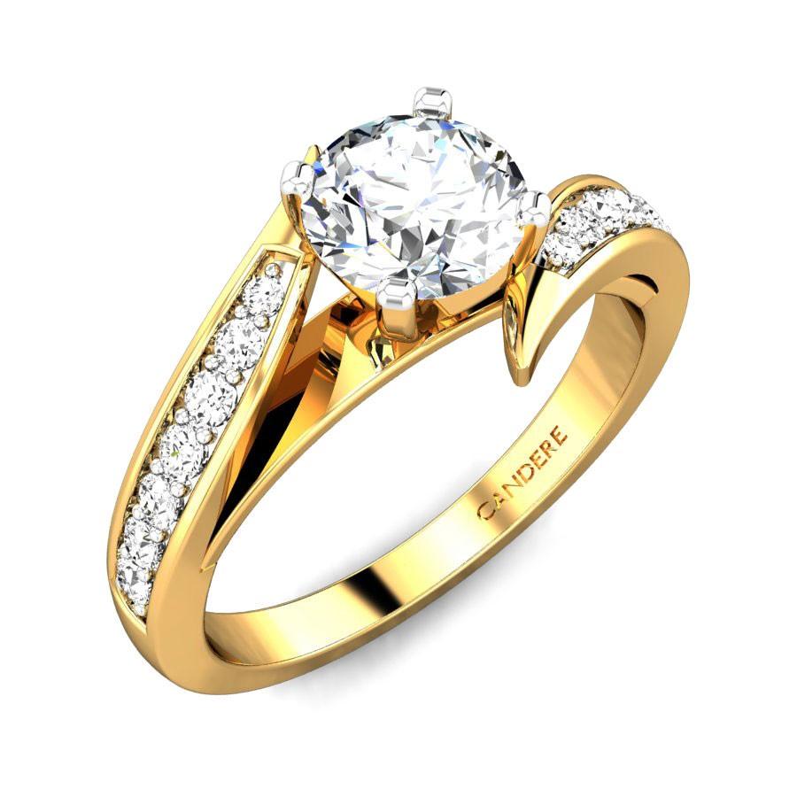Gold Diamond Engagement Rings