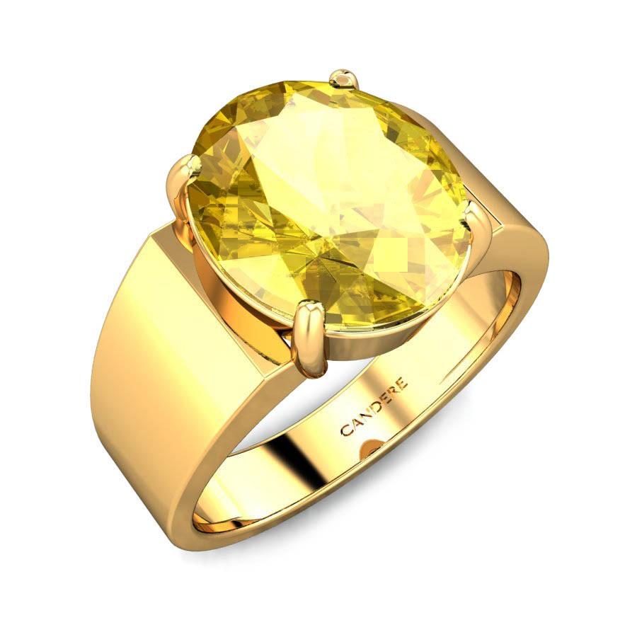 Green Stone ring Buy Diamond ring designs online in Kalyan