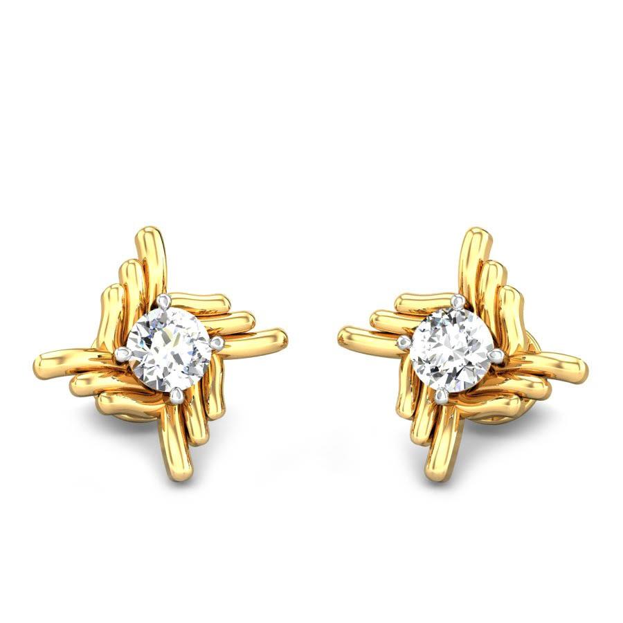 Sway Of Circle Diamond Dangle Earrings-Candere by Kalyan Jewellers-tmf.edu.vn