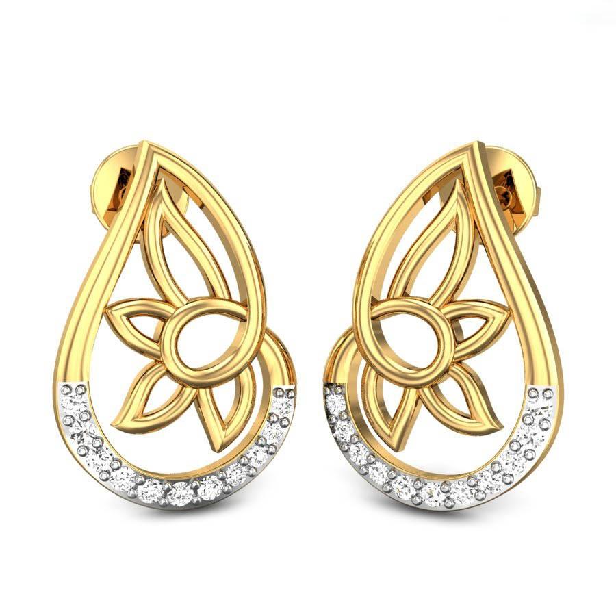 Delara Diamond Earrings-Candere by Kalyan Jewellers-tmf.edu.vn