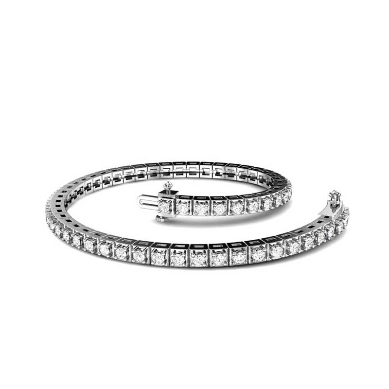 Buy White Gold Bracelet Designs Online in India  Candere by Kalyan  Jewellers