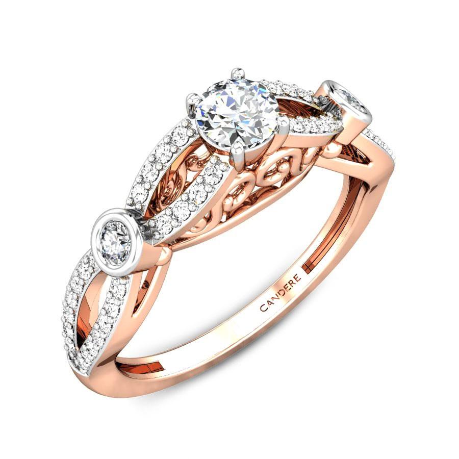 Rose Gold Diamond Ring Collection In Kalyan Jewellers Buy Diamond