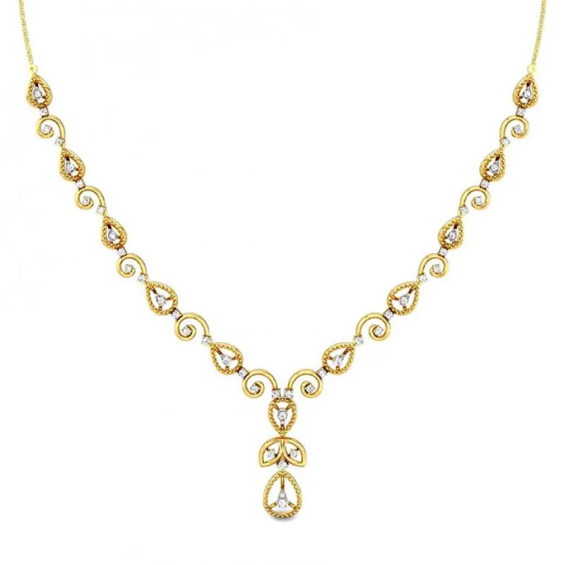 classy simple diamond necklace designs