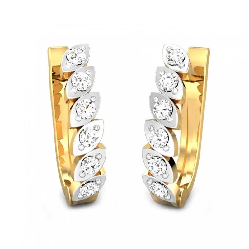 diamond bali earrings