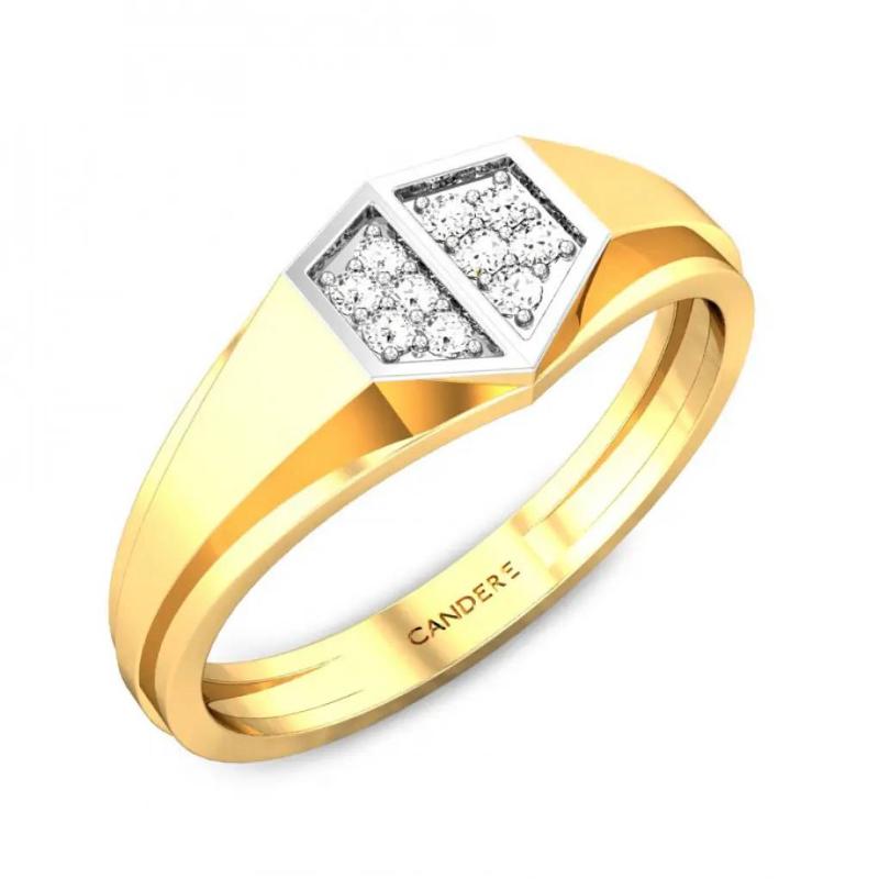 gold diamond ring for men
