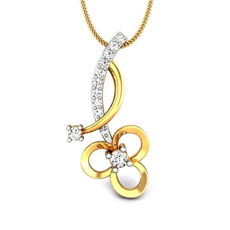 Diamond pendant price online in kalyan jewellers
