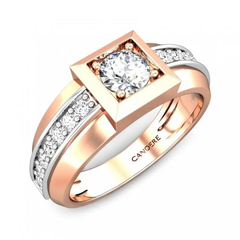 rose gold diamond ring