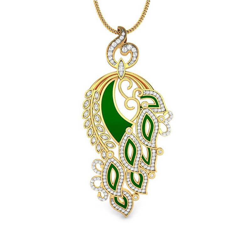 Diamond pendant kalyan jewellers shop