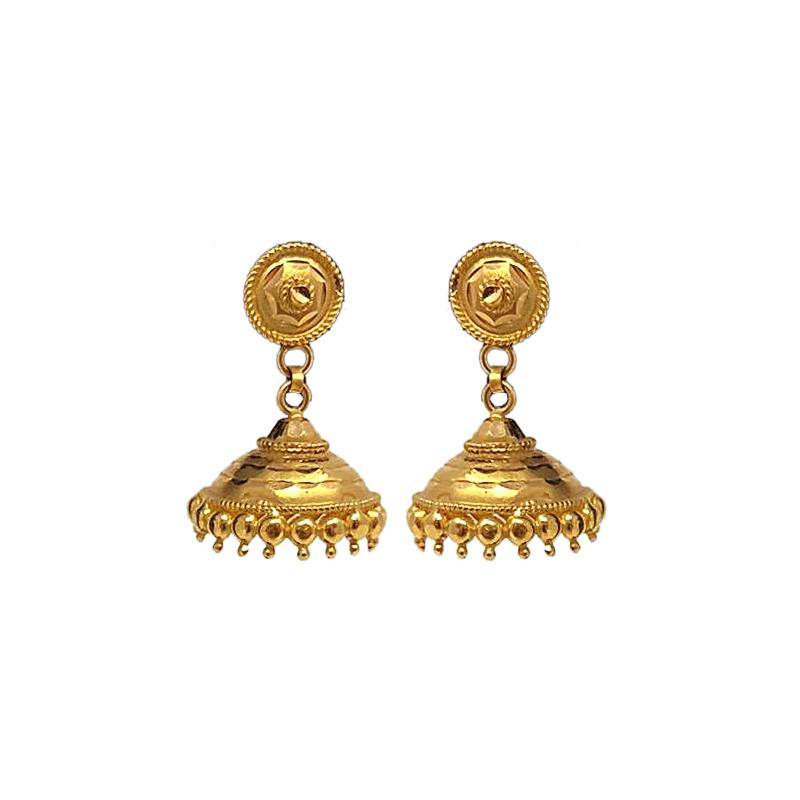 Flipkart.com - Buy GahneMall Golden Oxidized Silver Gahne Mall Indian 22K  Gold Plated Jhumka Pearl Metal Jhumki Earring Online at Best Prices in India