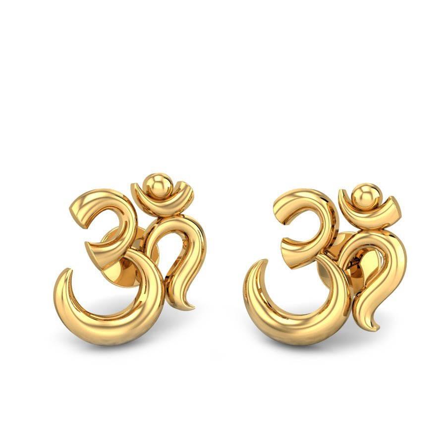 earring design in gold