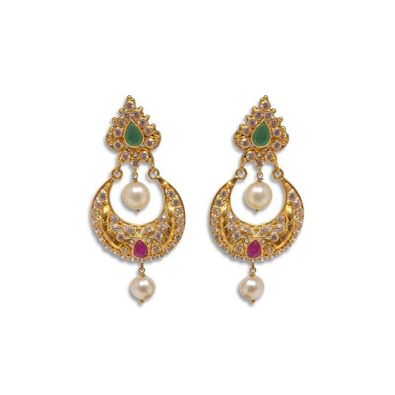 Antique kundan earrings