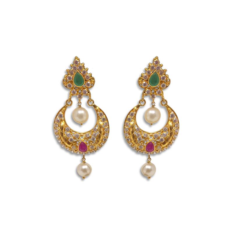 ANVIK Indian Traditional Wedding Gold-Plated Multicolor Jhumka Earring  Dangler Hanging Drop Jewel for Women/Girls Anniversary Gift for Wife  Earrings Birthday Gift for Women and Girls Earrings(Multicolour) :  Amazon.in: Health & Personal Care