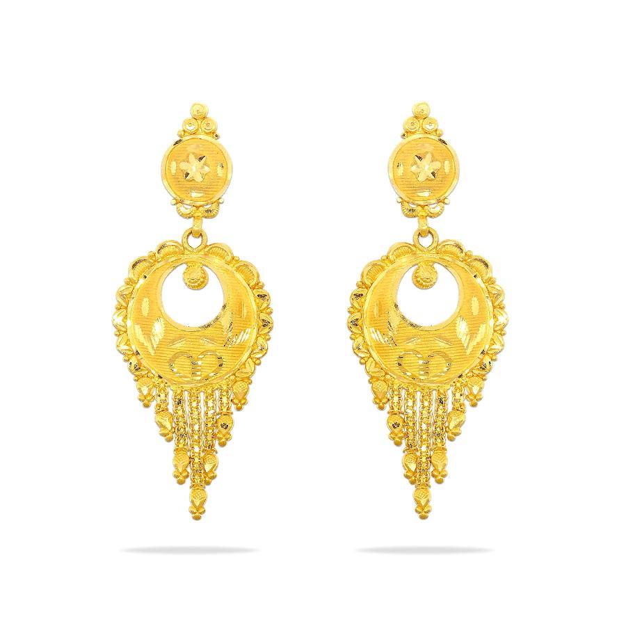 Gold earrings | Earrings for women in gold | New designs of earrings