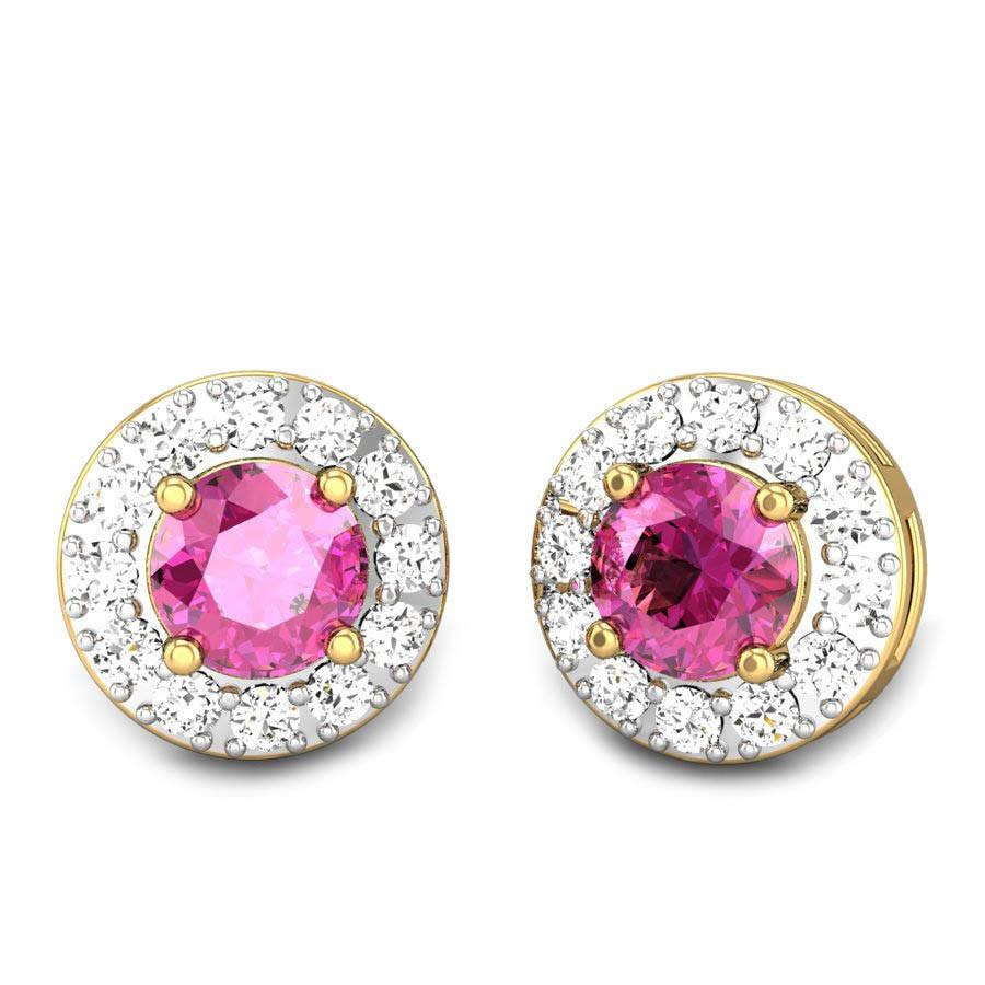 Pink Sapphire Earrings