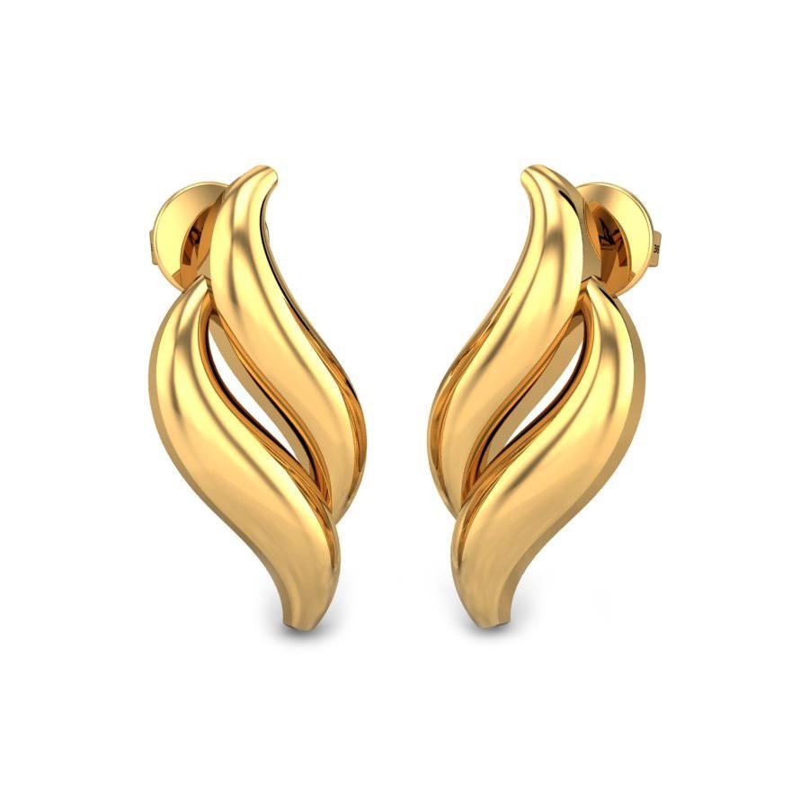 Kalyan jewellers gold on sale earrings