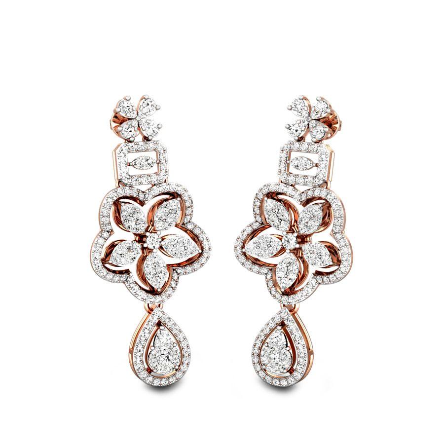 100+ White Stone Gold Earring Designs for Men & Women @Best Price - Candere  by Kalyan Jewellers.