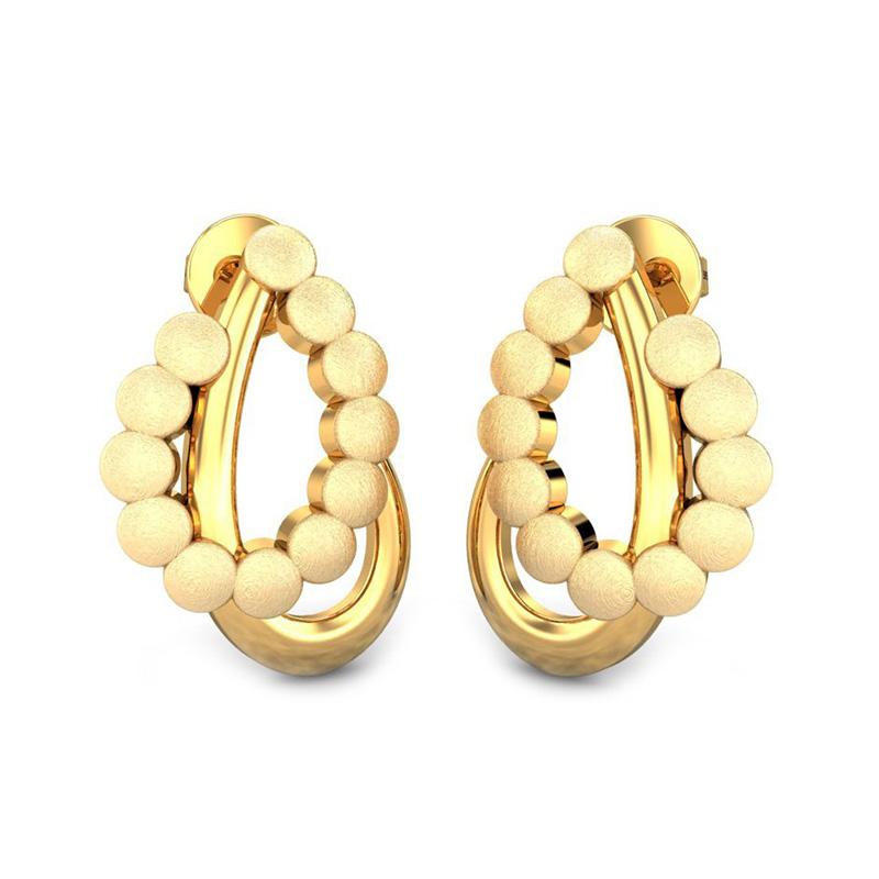 Buy Trendy Small Daily Use Earring Gold Design Gold Plated Jewellery Buy  Online