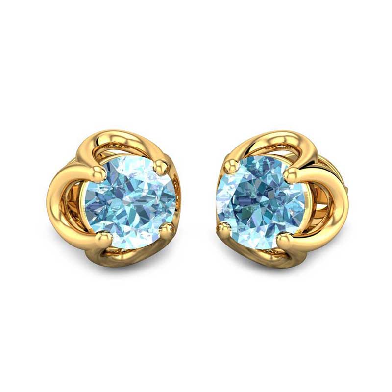 Aquamarine Earrings For Women | Earrings | Diamondere (Natural & Certified)