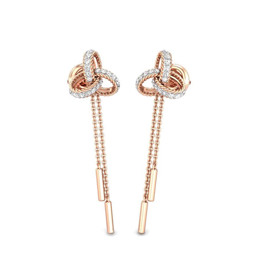 rose gold earrings