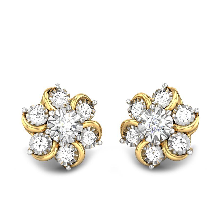 Wholesaler of Contemporary style stud earrings in 18karat | Jewelxy - 187653