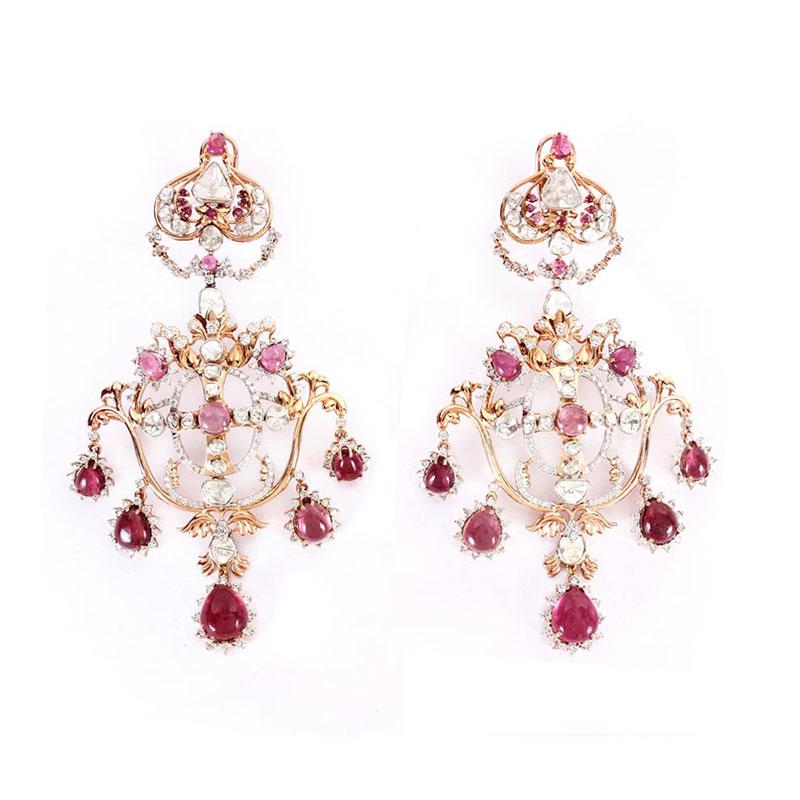 Zarna AD Chandelier Earrings for women - Trink Wink Jewels