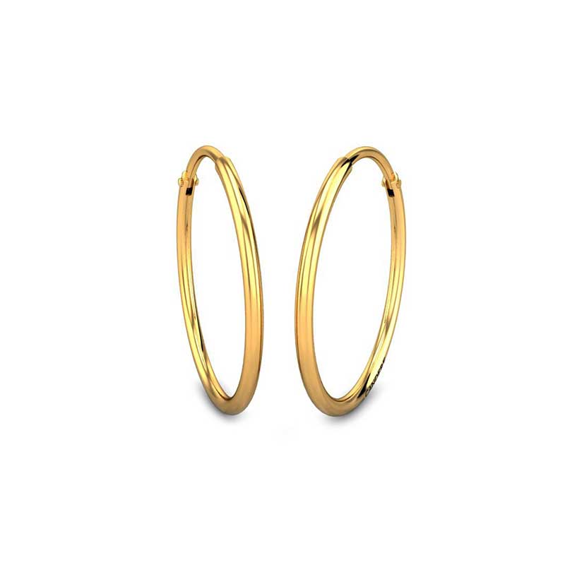 Round Design 22K Gold Traditional Double Layer earrings – atjewels.in