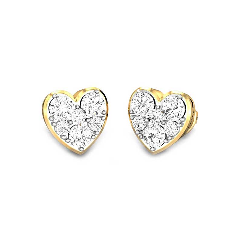 HEART OF LIGHT ZIAH DIAMOND EARRINGS